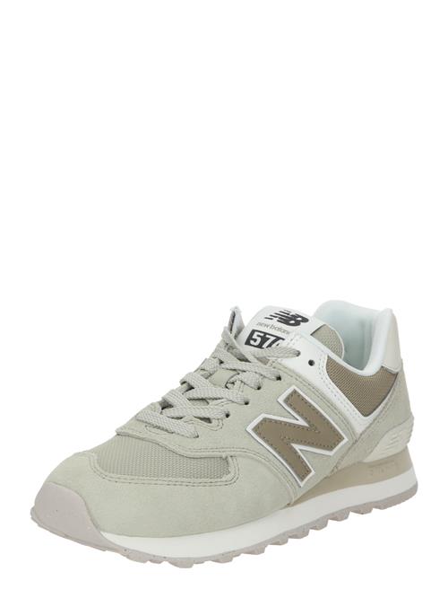 Se new balance Sneaker low '574'  oliven / pastelgrøn / sort / hvid ved About You