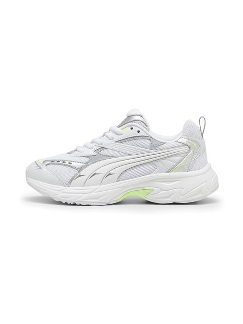 PUMA Sneaker low 'Morphic'  lysegrå / lime / sølv / hvid