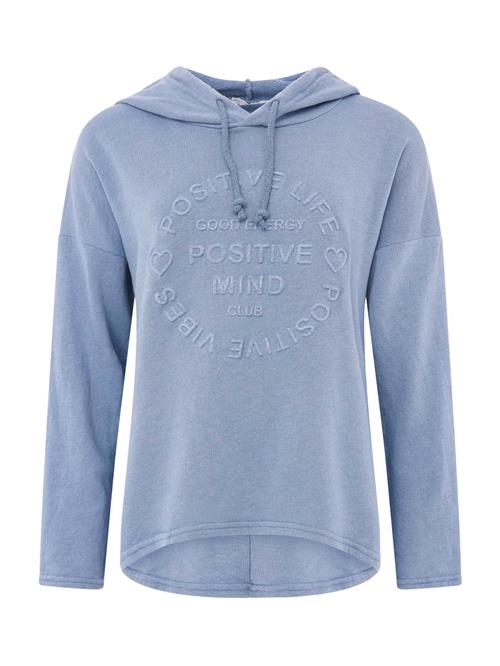 Zwillingsherz Sweatshirt 'Positive Mind'  blue denim