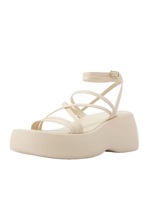 Bershka Sandaler med rem  creme