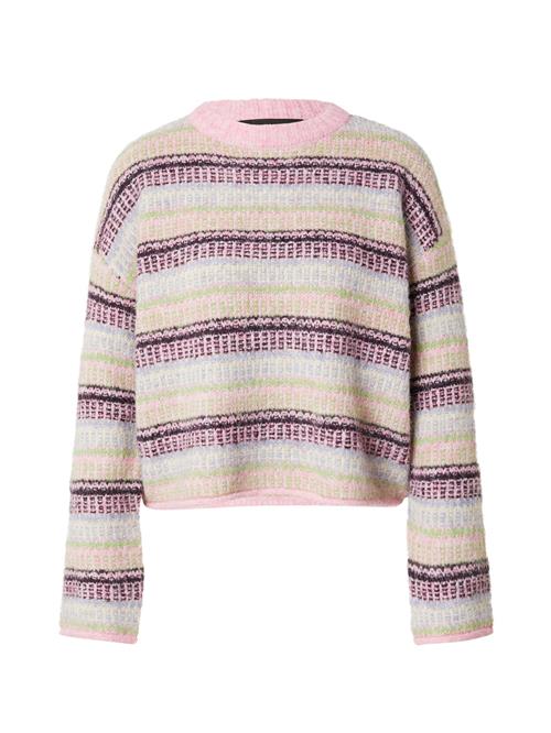 Se VERO MODA Pullover 'VMROXY'  lyseblå / grøn / fuchsia / sort ved About You