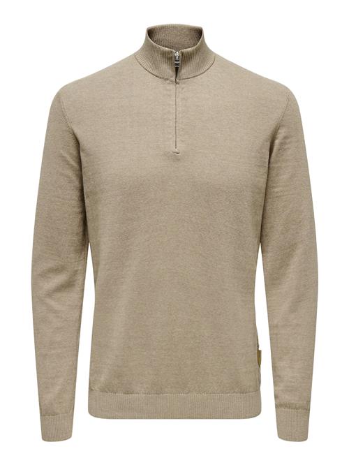 Only & Sons Pullover 'ONSLoui'  mørkebeige