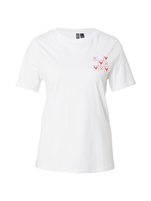 Se PIECES Shirts 'PCGABBI'  rød / hvid ved About You