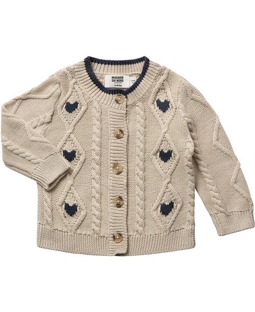 BAKITO by Magasin Du Nord Collection BAKITO by Magasin Amour 1 Baby Cardigan Organic Gots Str 68 Beige Cardigans Bomuld