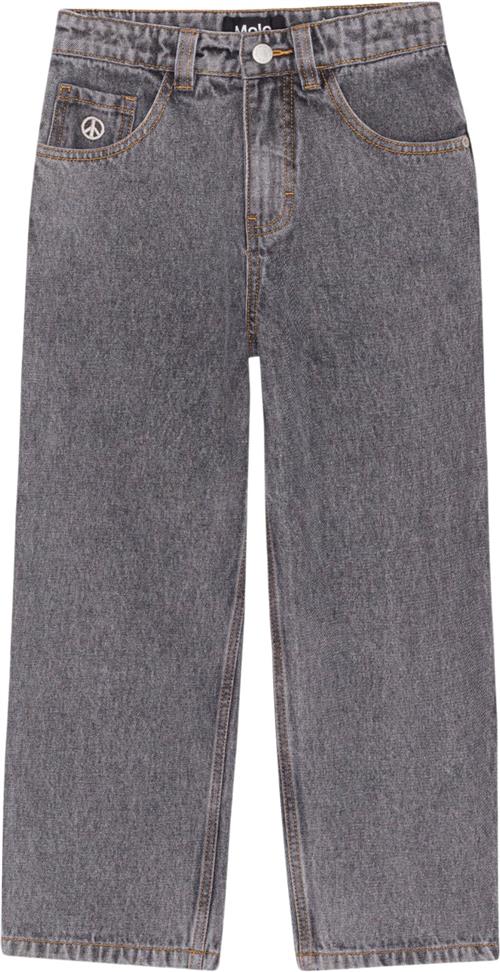 Molo Aska Str 8 år / 128 cm - Sort Jeans Bomuld hos Magasin