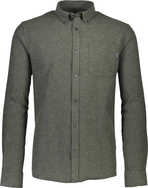 Lindbergh Brushed Twill Shirt L/S Mand Grøn Langærmede Skjorter Str S - Bomuld hos Magasin