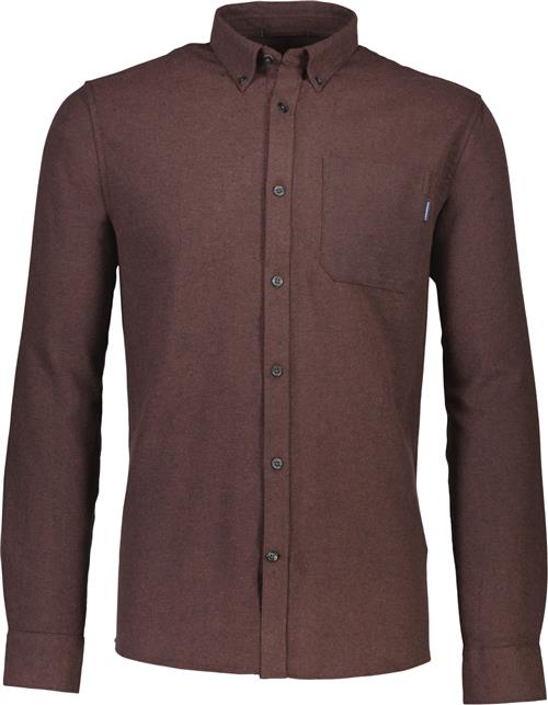 Lindbergh Brushed Twill Shirt L/S Mand Rød Langærmede Skjorter Str XXL - Bomuld hos Magasin