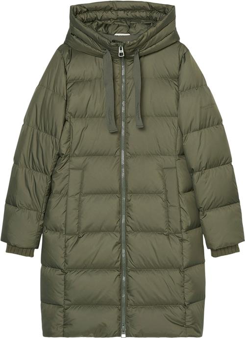 Marc O’Polo Water Repellent Down Puffer Coat Kvinde Olive Crop Dunjakker Str 44 - hos Magasin