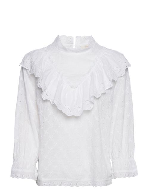 Cream Crmoccamia Flounce Blouse Cream White