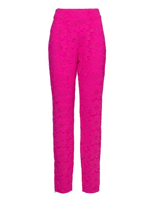 Se ROTATE Birger Christensen Lace High Rise Pants ROTATE Birger Christensen Pink ved Booztlet