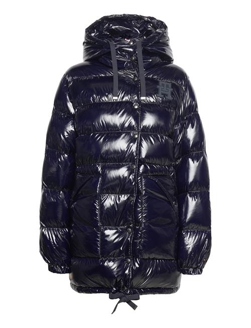 Tommy Hilfiger Md High Gloss Hooded Down Coat Tommy Hilfiger Blue