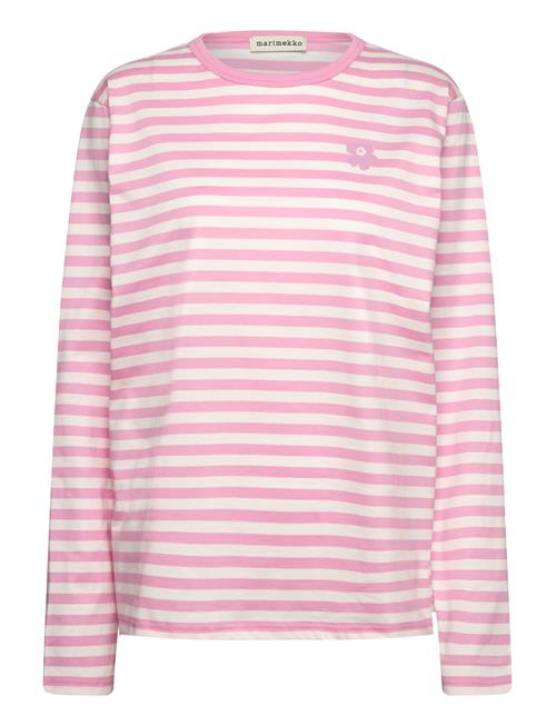 Marimekko Tasaraita Relaxed Ls Marimekko Pink