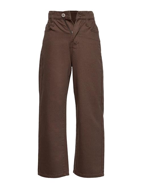 Se Grunt Wide Leg Choco Jeans Grunt Brown ved Booztlet