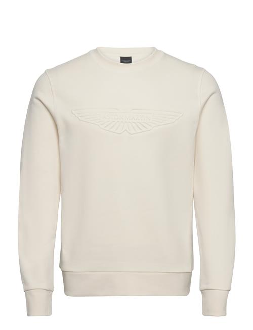 Se Hackett London Am Embossed Crew Hackett London Cream ved Booztlet