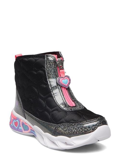 Se Skechers Girls Sweetheart Lights - Heart Hugger Skechers Black ved Booztlet