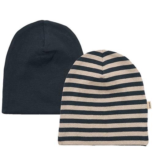 Se Wheat Hue - 2-pak - Aidan - Navy Stripe ved KidsWorld