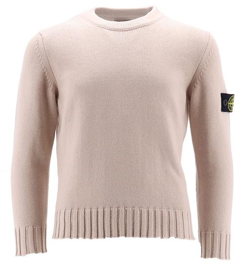 Se Stone Island Bluse - Strik - Natural Beige ved KidsWorld