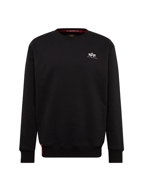 Se ALPHA INDUSTRIES Sweatshirt  sort / hvid ved About You