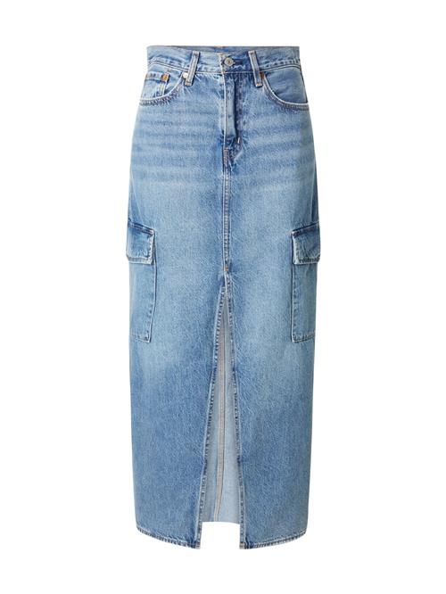 LEVI'S ® Nederdel 'Ankle Column Cargo Skirt'  blue denim