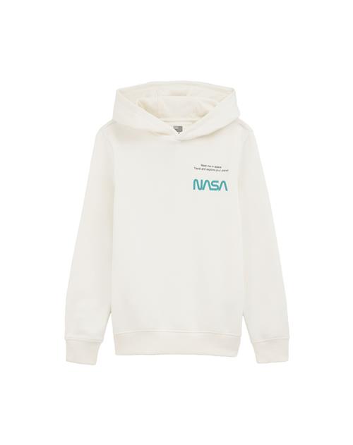 Se WE Fashion Sweatshirt  aqua / sort / hvid ved About You