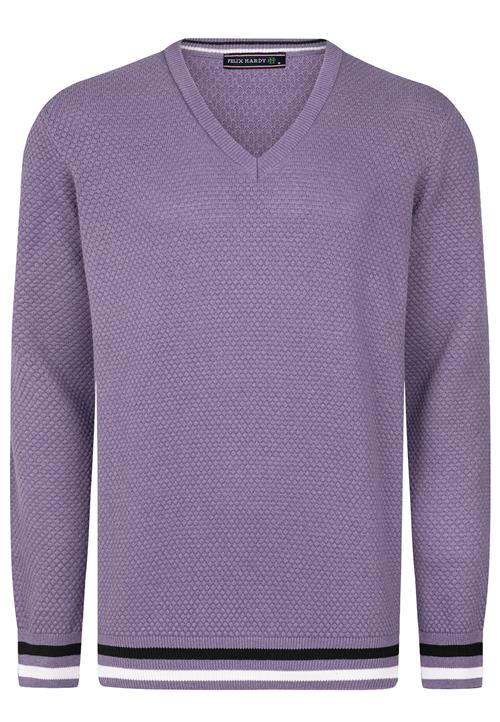 Felix Hardy Pullover  lilla / sort / hvid