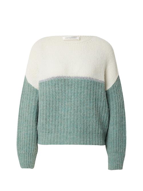 Se Guido Maria Kretschmer Women Pullover 'Isabell'  grøn / hvid ved About You