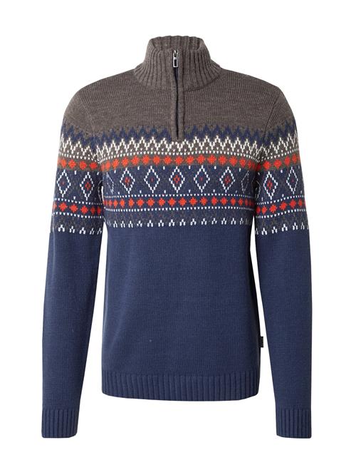 Se BLEND Pullover  blå / mørkegrå / orangerød / hvid ved About You