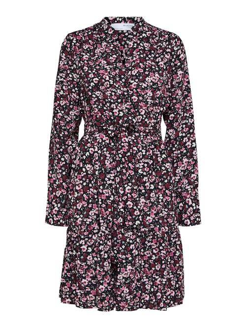 SELECTED FEMME Blusekjole  pink / lyserød / sort / hvid