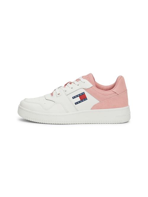 Se Tommy Jeans Sneaker low 'RETRO BASKET'  navy / gammelrosa / rød / hvid ved About You