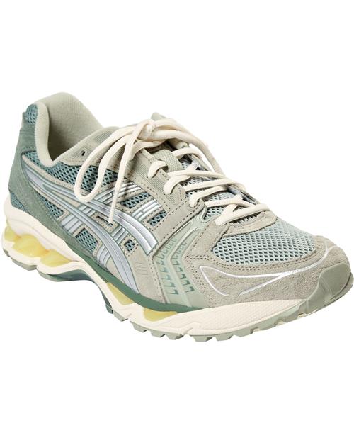 Se Asics Gelkayano 14 Mand Olive Grey/pure Silver Sneakers Str 46 - hos Magasin ved Magasin