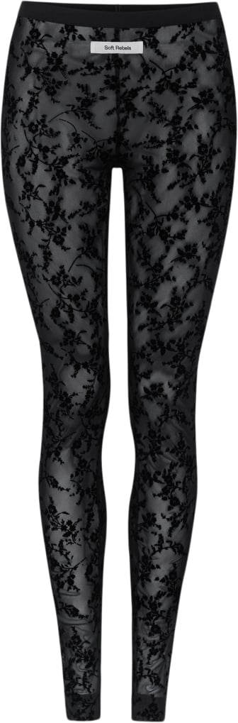 Se Soft Rebels Srtalula Leggings Kvinde Black Bukser Slim Fit Str XS - hos Magasin ved Magasin