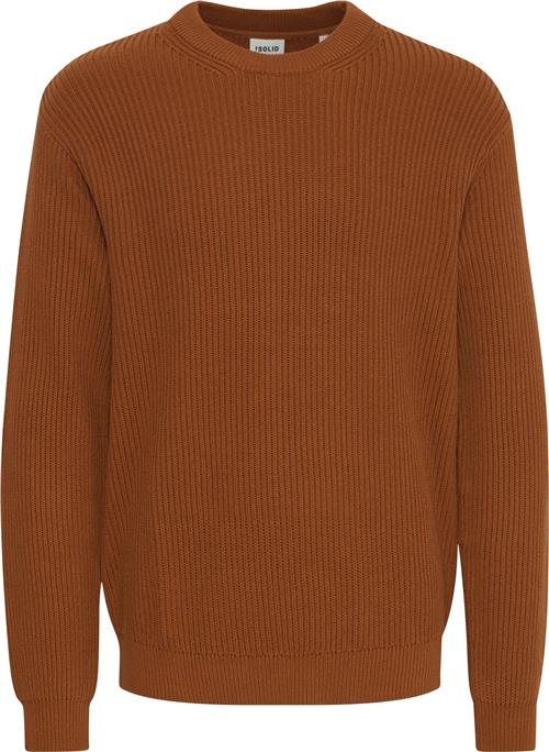 !Solid Sdgia Mand Caramel Café Sweaters Casual Fit Str L - hos Magasin