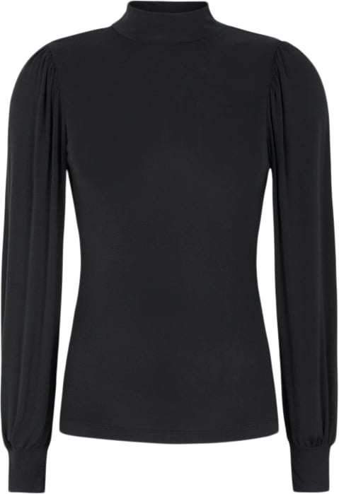 Se Soft Rebels Srroman Tneck Top Kvinde Black Kortærmede T-shirts Str XS - hos Magasin ved Magasin