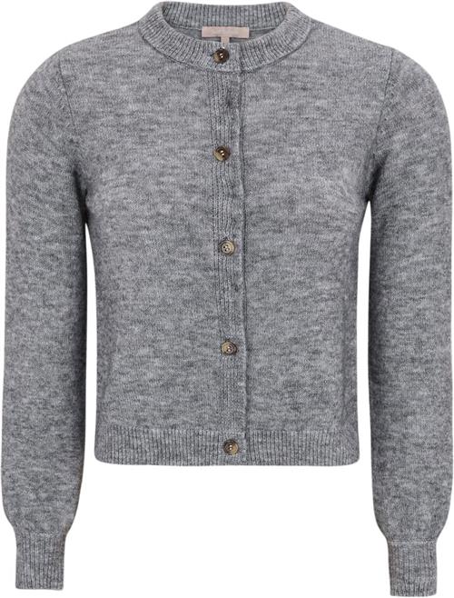 Se Soft Rebels Srallison Oneck Cardigan Knit Kvinde Medium Grey Melange Cardigans Str S - hos Magasin ved Magasin