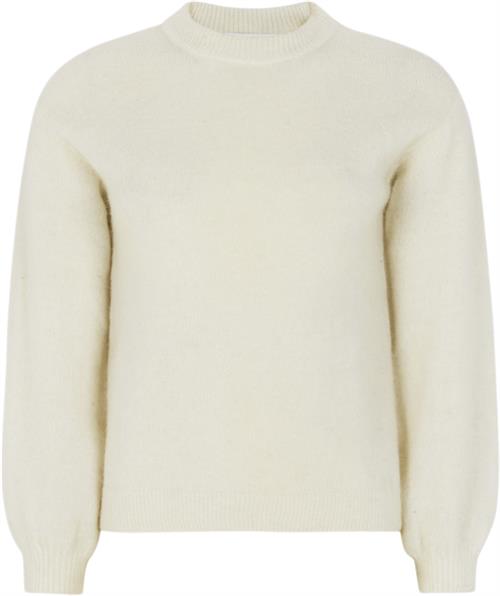 Soft Rebels Srallison Knit Kvinde Arctic Wolf Langærmede Bluser Regular Fit Str XXL - hos Magasin