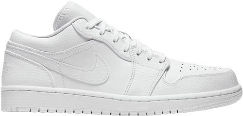 Nike Air Jordan 1 Low Sneakers Mand Hvid Sneakers Str 50.5 - Læder hos Magasin