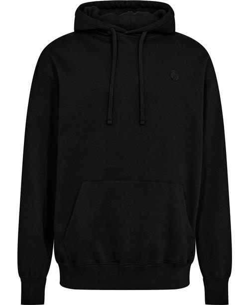 Wood Wood Cass Tirewall Hoodie Gots Mand Black Hoodies Str L - hos Magasin