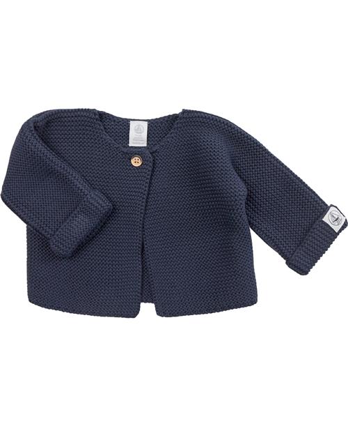 Se Petit Bateau Cardigan Smokin3m Str 12M - Blå Cardigans Bomuld hos Magasin ved Magasin