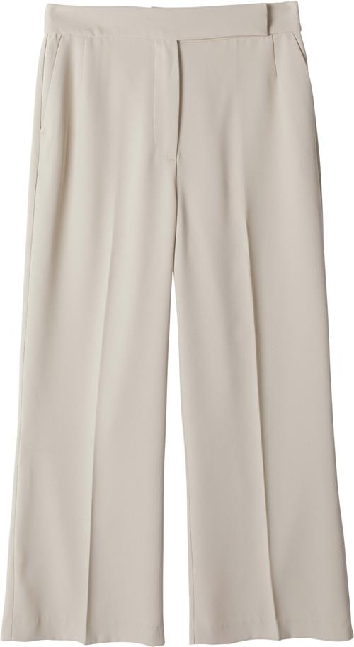 Stylein Bonita Trousers Kvinde Cream Bukser Med Brede Ben Str XS - hos Magasin