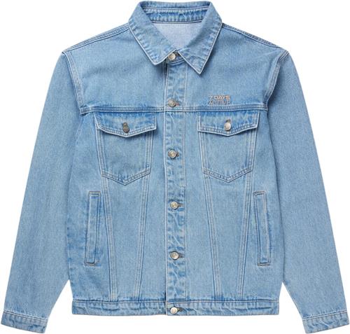 7 Days Active Denim Jacket Kvinde 399 Denim Blue Denimjakker Str L Denim - hos Magasin