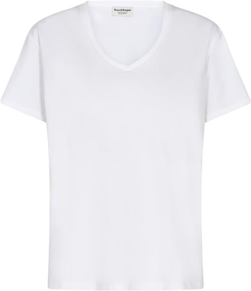 Se Bruun & Stengade BS Estrid Regular Fit Tshirt Kvinde Hvid Kortærmede T-shirts Str XS - Bomuld hos Magasin ved Magasin