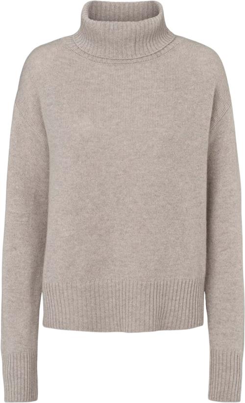 O'TAY Merle Jumper Kvinde Flint Rullekraver Str S - Cashmere hos Magasin