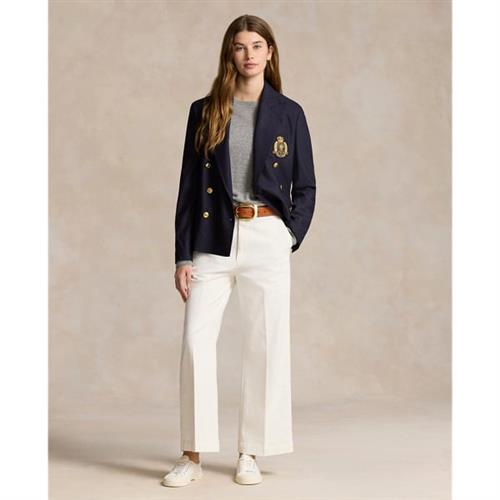 Se Polo Ralph Lauren Chino Wideleg Pant Kvinde Warm White Bukser Med Brede Ben Str 32 - hos Magasin ved Magasin