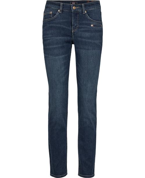 Se MAC Jeans Rich Slim Kvinde Blue Grey Wash Skinny Jeans Str W46 / L30 - hos Magasin ved Magasin