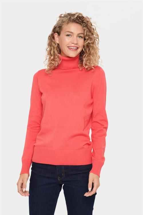 Se Saint Tropez J2046, Milasz Rollneck Pullover Kvinde Cayenne Rullekraver Classic Fit Str XS - hos Magasin ved Magasin