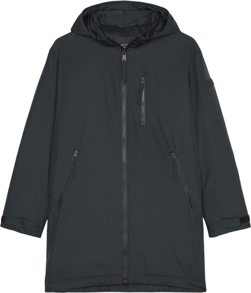 Marc O’Polo Jacket, Clean Padded, Parka Kvinde Dark Navy Parkaer Str S - hos Magasin