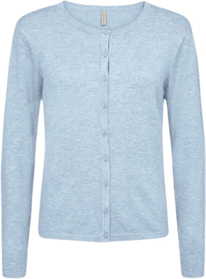 soyaconcept Scdollie 446 Cardigan Lyseblå Kvinde 96040 Lyseblå Cardigans Str XL - Nylon hos Magasin