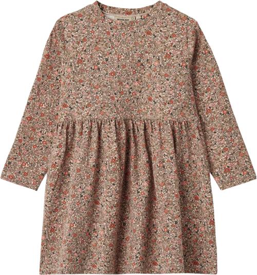 Wheat Jersey Kjole Sessa Str 116 cm / 6 år - Rose Flower Meadow Kjoler Bomuld hos Magasin