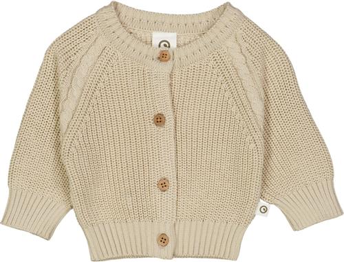 Se Müsli by Green Cotton Knit Chunky Cardigan Str 44 - Oat Bluser Bomuld hos Magasin ved Magasin