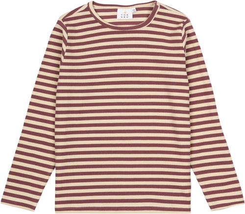 Se The New Tnmoore Uni L_S Rib Tee Str 158-164 cm/13-14 år - Crushed Berry Langærmede T-shirts hos Magasin ved Magasin